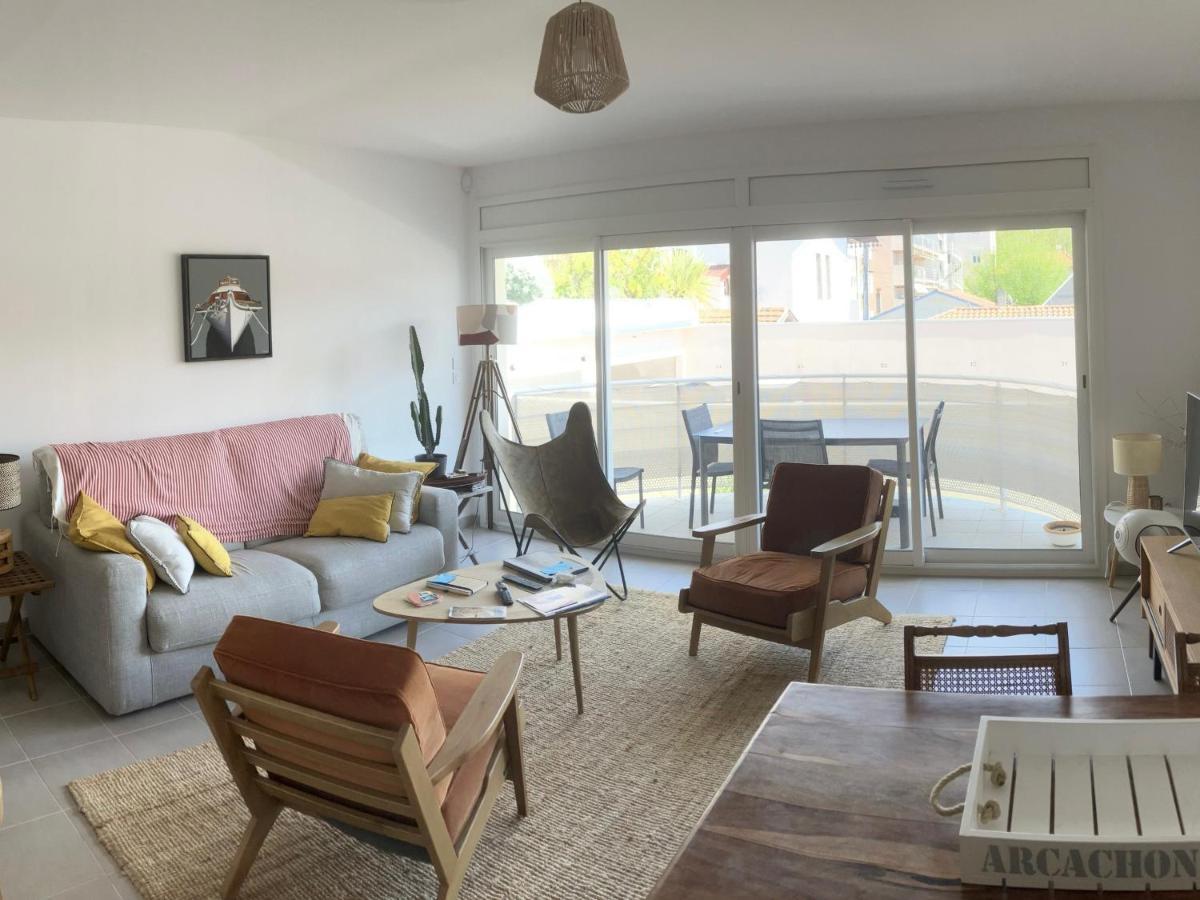 T3 En Centre D'Arcachon, 2 Min Plage, 5 Min Gare, Balcon, Parking Securise, Wifi, Menage Inclus - Fr-1-374-193 Dış mekan fotoğraf